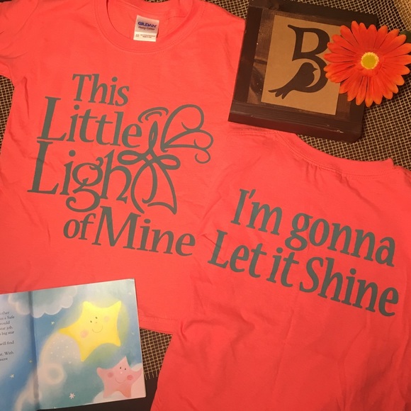 Little Light of Mine Kids Christian T-Shirt Pink - Picture 4 of 7